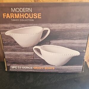 Gravy Boats - Set of 2, White